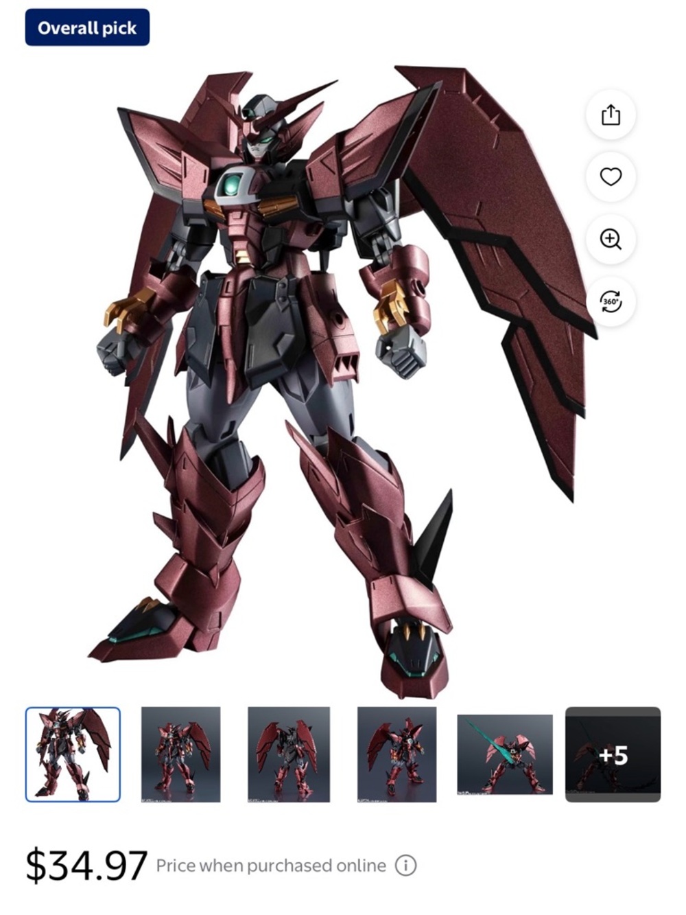 Gundam-Inspired Crimson Mech Action Figure - Kids Toys Action Figures & Playsets
